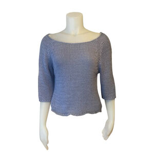 Women's B.K. & Co. Lightweight 3/4 Sleeve Knit Sweater Top, M, Lilac